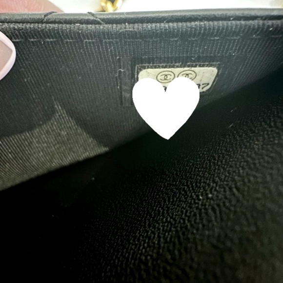 Classic Chanel Lambskin Wallet on Chain Black with Pale gold hardware NWT - Picture 10 of 12